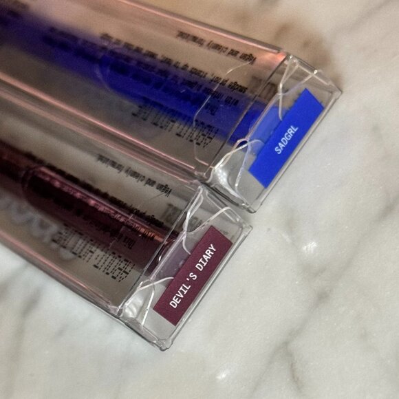 about-face Line Artist Longwear Gel Eyeliner Set | Devil's Diary & Sadgirl | NEW - Picture 2 of 7